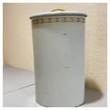 Vintage Metal Asteroid Can w/ Lid