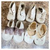 Lot of Vintage Baby Shoes