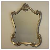 Vintage Gold Tone Wall Mirror