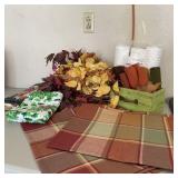 Fall & Christmas Table Linens