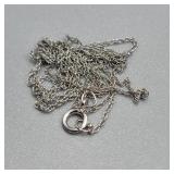 10k White Gold Chain (.5g)