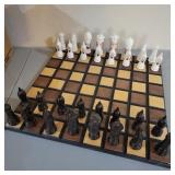 Vintage Ceramic Chess Set