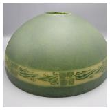 Vintage 16" Green Glass Lamp Shade