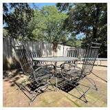 Metal Patio Table & 4 Chairs