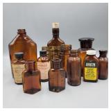 Antique Poison, Chloroform, & Medicine Bottle Lot