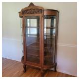 Antique Oak Curio Cabinet