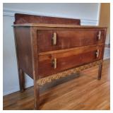 Antique Oak Two Drawer Chest