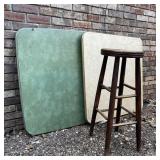 2 Vintage Card Tables & Stool Projects