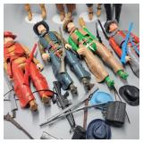 Lot of Marx Cowboy Action Figures