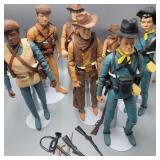 Lot of Marx Cowboy Action Figures