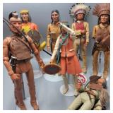 Lot of Marx Native American Action Figures