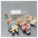 Lot of Precious Moments Dolls w/ Ornaments