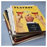 Stack of Vintage 50s/60s Playboy Magazines