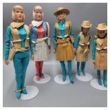 Lot of Marx Cowgirl Action Figures