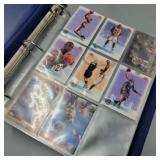 Sports Cards Collection in Blue Binder