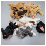 Lot of 8 Dog Beanie Babies