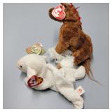 Hoofer & Fleece Beanie Babies w/ Token