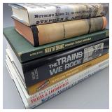 Stack of Train / Railroad History Themed Books