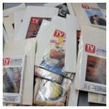 Box of 28 Vintage TV Guides