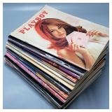 Stack of 14 1968 Playboy Magazines (Full Set)