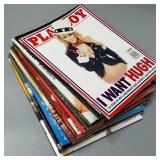 Stack of 12 2012 Playboy Magazines