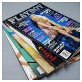 Stack of 5 1998 Playboy Magazines