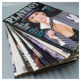 Stack of 11 1988 Playboy Magazines