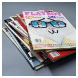 Stack of 9 1996 Playboy Magazines