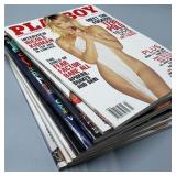 Stack of 8 2005 Playboy Magazines