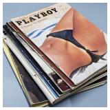 Stack of 9 Vintage Early 60s Playboy Magazines