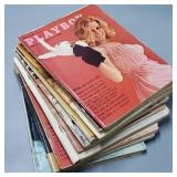 Stack of 11 1964 Playboy Magazines