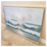 Signed Gianelli Seascape Oil Painting on Canvas