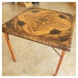 Vintage South Seas Motif Samson Folding Table