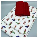 Christmas Dachshund Table Cloth & Table Runner