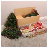 Lot of Christmas Trees and Ordiments