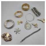 Bracelets, Brooches, & Pendant Lot Bracelets, Brooches, & Pendant Lot