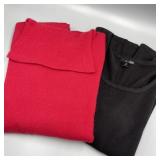 Ladies Cashmere Turtleneck & Acrylic Vest Ladies Cashmere Turtleneck & Acrylic Vest