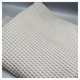 Ultra Spa Waffle Textured Shower Curtain w/ Hooks Ultra Spa Waffle Textured Shower Curtain w/ Hooks