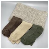 Hilda Limited Wool Scarf w/ a wool Socks Hilda Limited Wool Scarf w/ a wool Socks