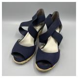 Ladies Navy Bandolino Espadrilles 8M Ladies Navy Bandolino Espadrilles 8M