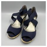 Ladies Navy Bandolino Espadrilles 8M