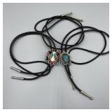 2 Mens Bolo Ties