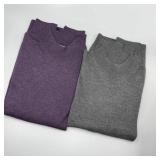 2 Murano Sweaters 100% Merino Wool XL