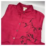 Ladies Coldwater Creek Embroidered Blouse XL