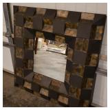 Patterned Square Mirror