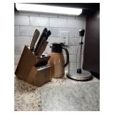 Kitchen Essentials Knife Block, Glass Cutting Kitchen Essentials Knife Block, Glass Cutting