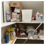 Contents of 2 Shelves in Laundry Room