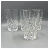 5 Crystal Water Glasses