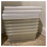 Small Storage Tubs w/ Hanging Shoe Keeper Small Storage Tubs w/ Hanging Shoe Keeper