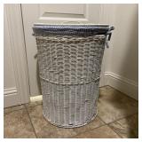 Wicker Clothes Hamper w/ Lining